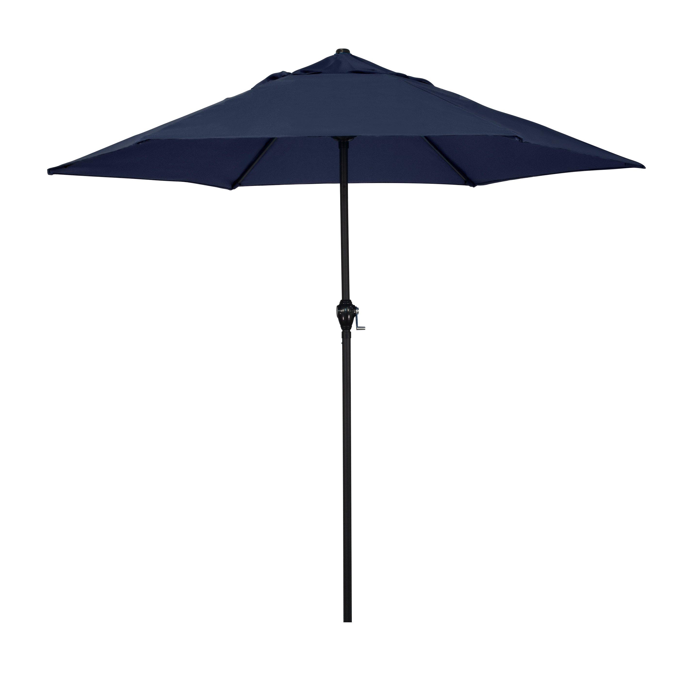 Market Steel 9 Umbrella  Navy Blue