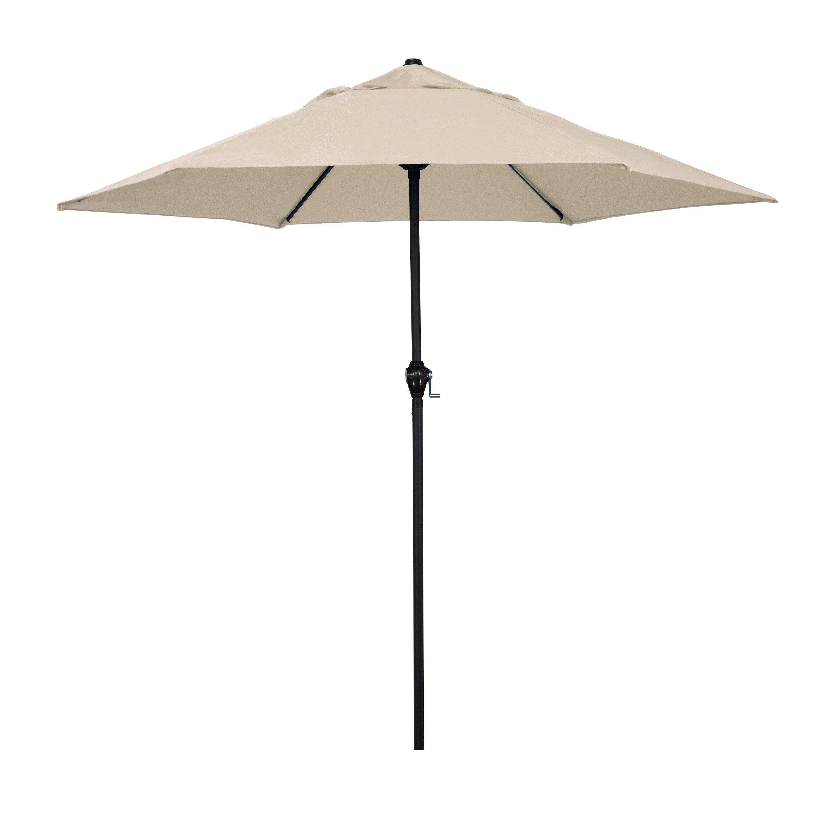 Market Steel 9 Umbrella  Taupe