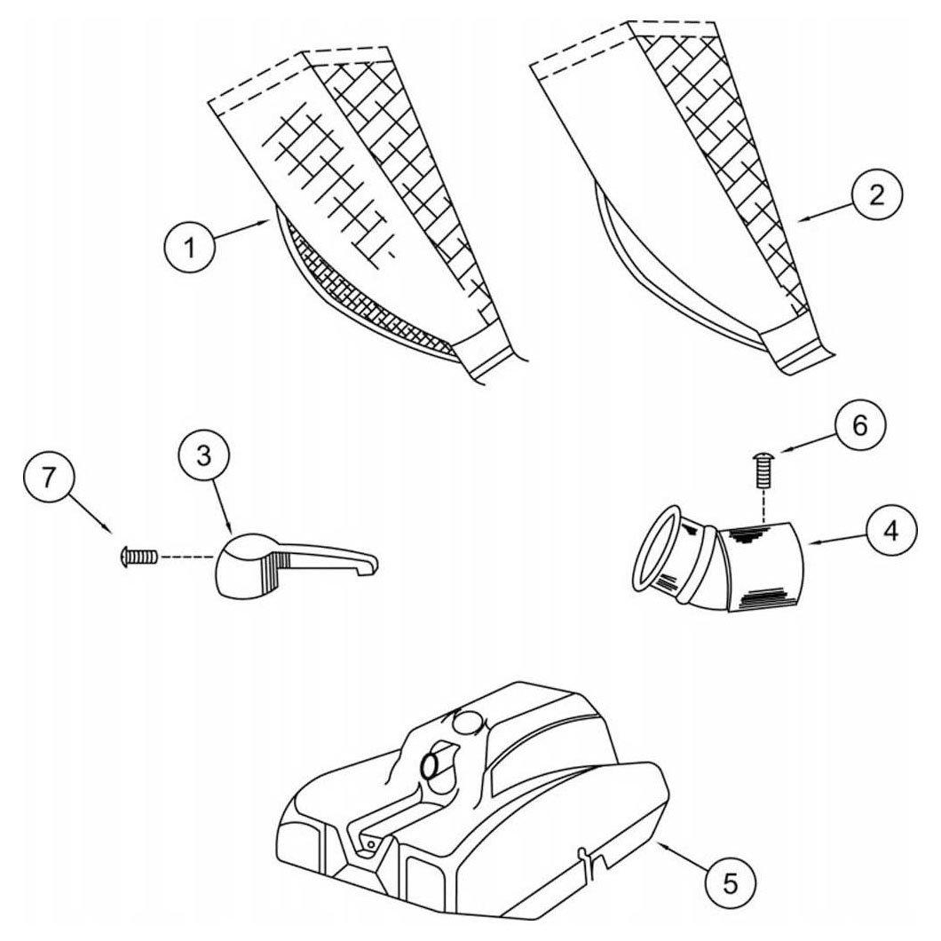 Aqua Vac Mako Shark 1500 Pool Cleaner Parts