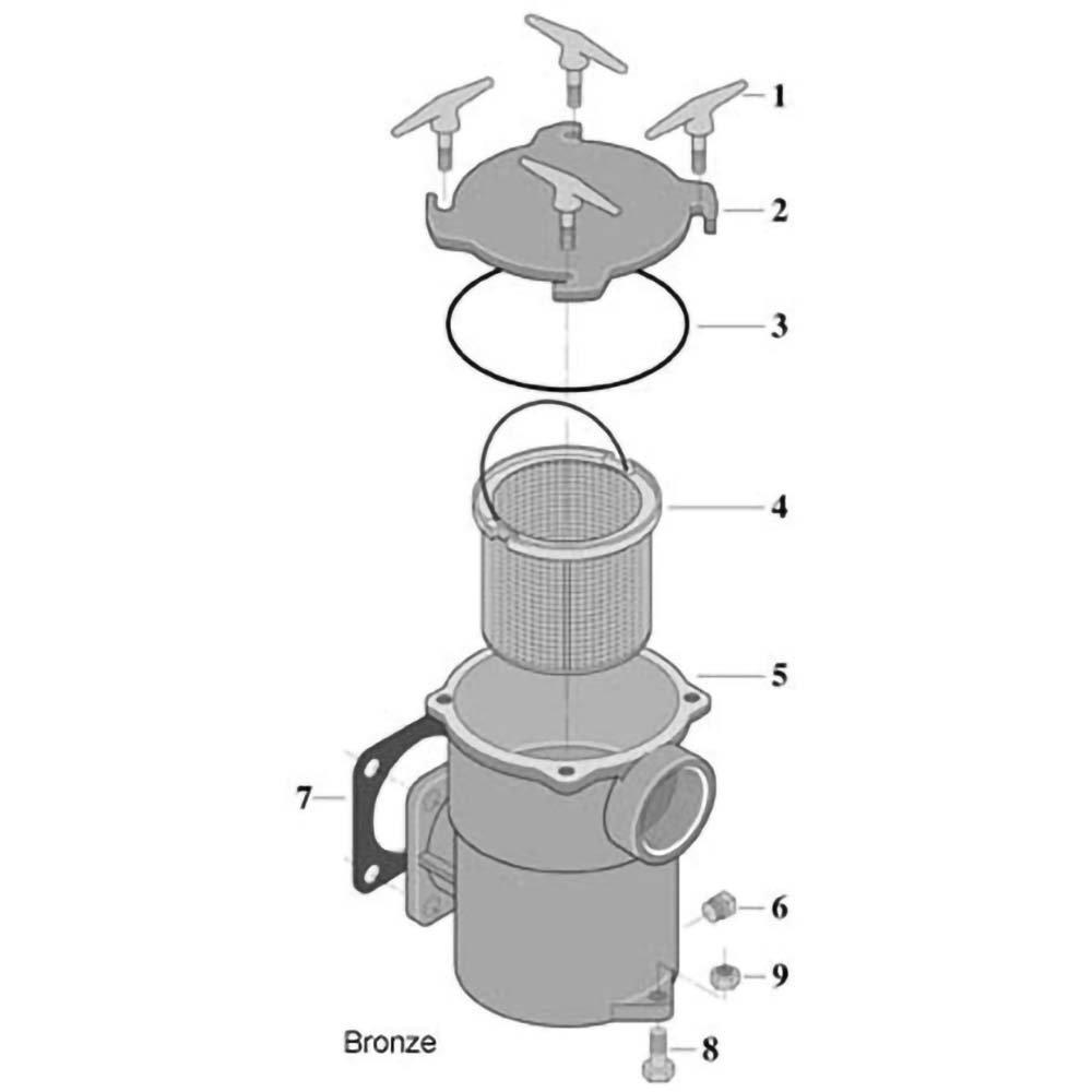 Sta-Rite Bronze Pump Hair  Lint Pot Replacement Parts