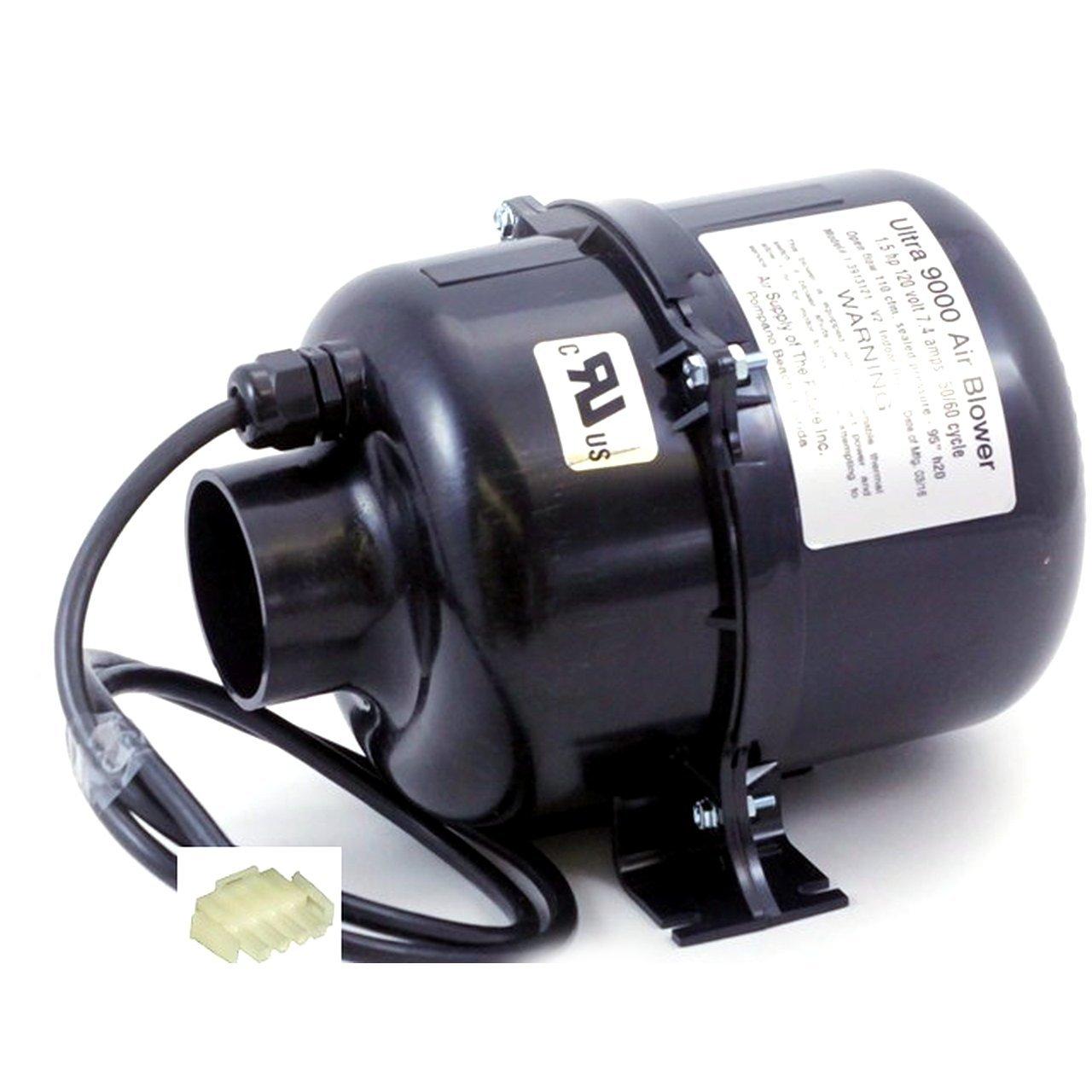 Air Supply  Air Blower Ultra 9000 1HP 120V with Amp Plug