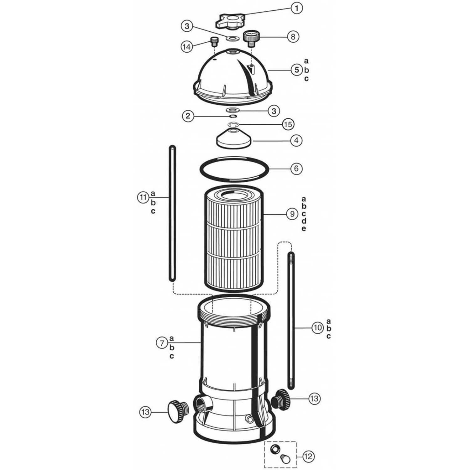 Hayward Star-Clear Plus Filter Part List