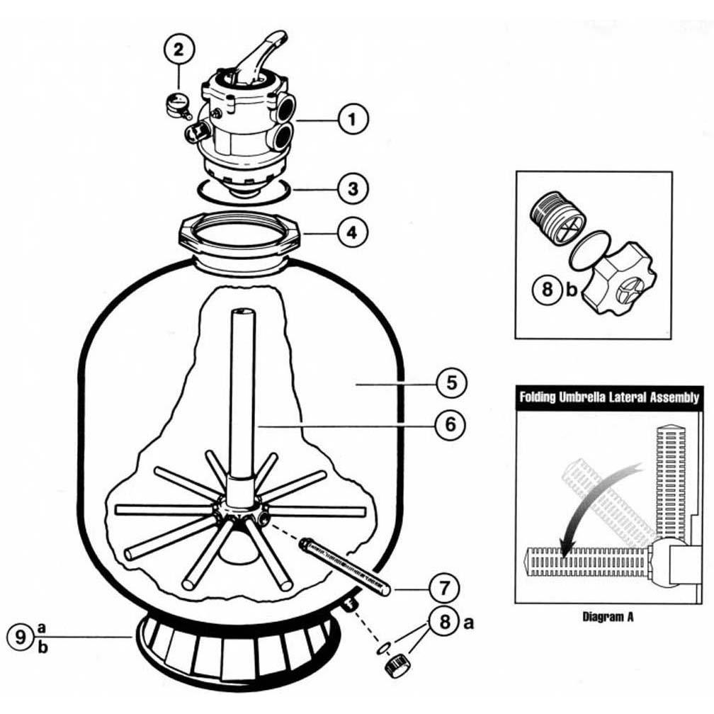 Hayward Pro Series: S270T2, S310T2, S360T2 Pool Sand Filter Parts
