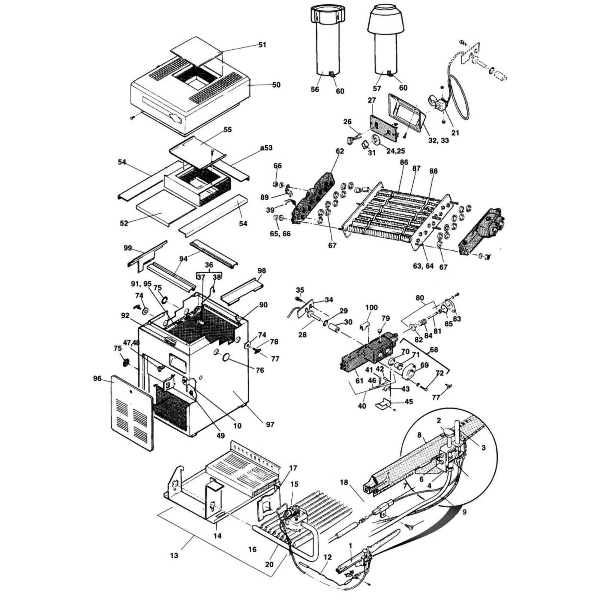 Jandy Series 2 ESG Pool Heater Parts