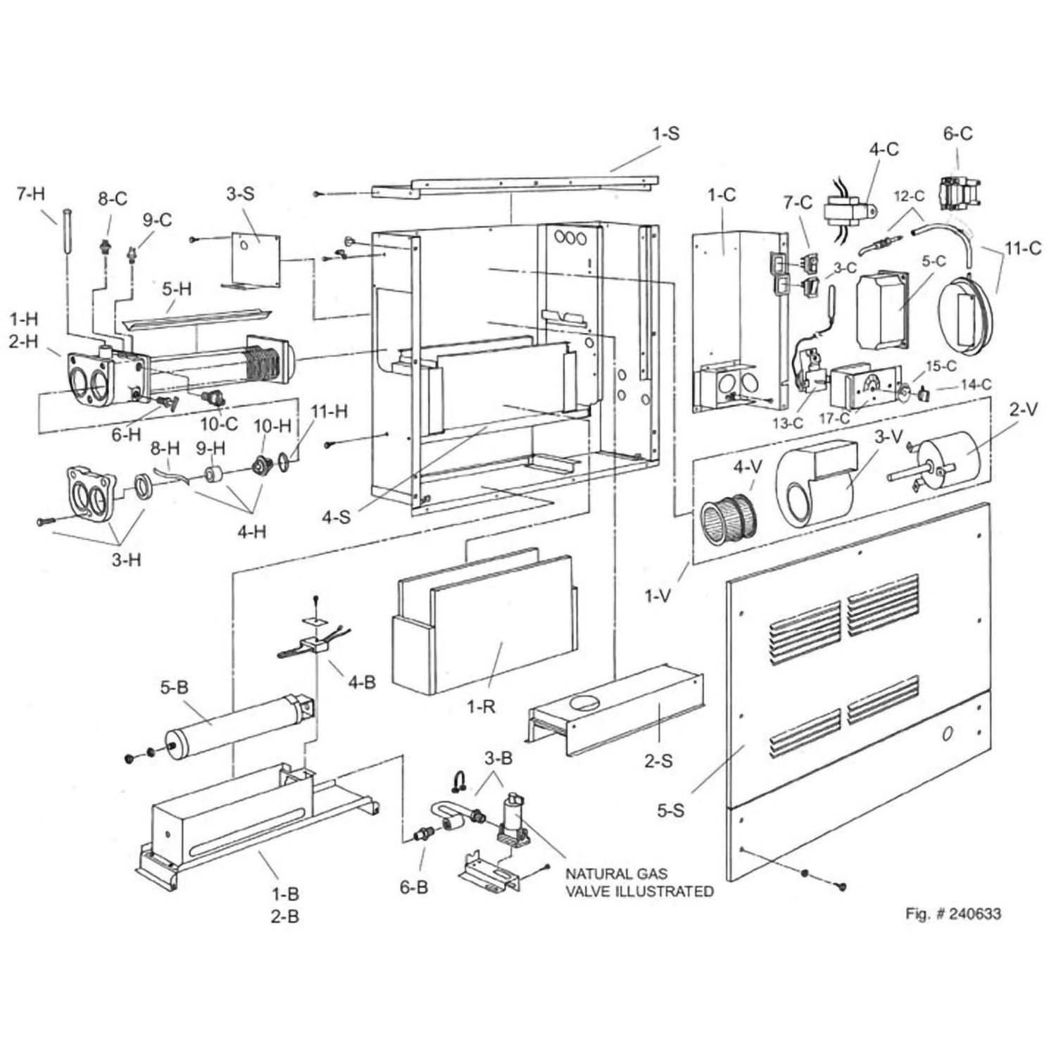 Raypak 33 & R33 Spa Heater Parts