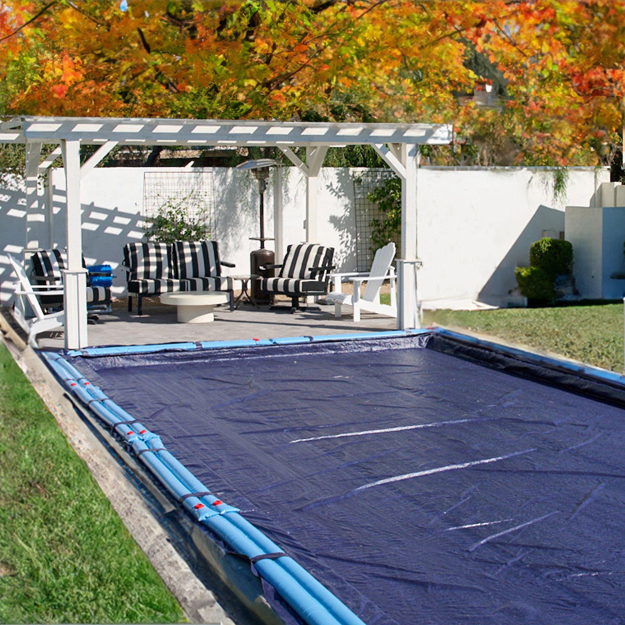 Rectangle Economy Inground Winter Pool Cover, 8 Year Warranty, Blue