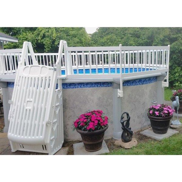 Vinyl Works Of Canada  Resin Above Ground Pool Fence Kit 2 Sections