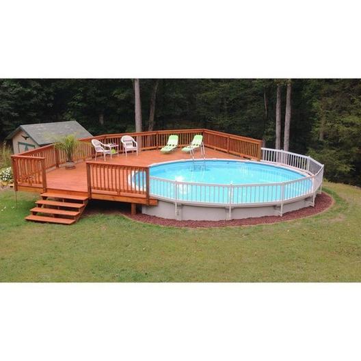 Vinyl Works Of Canada  Premium 24in Resin Above Ground Pool Fence Kits