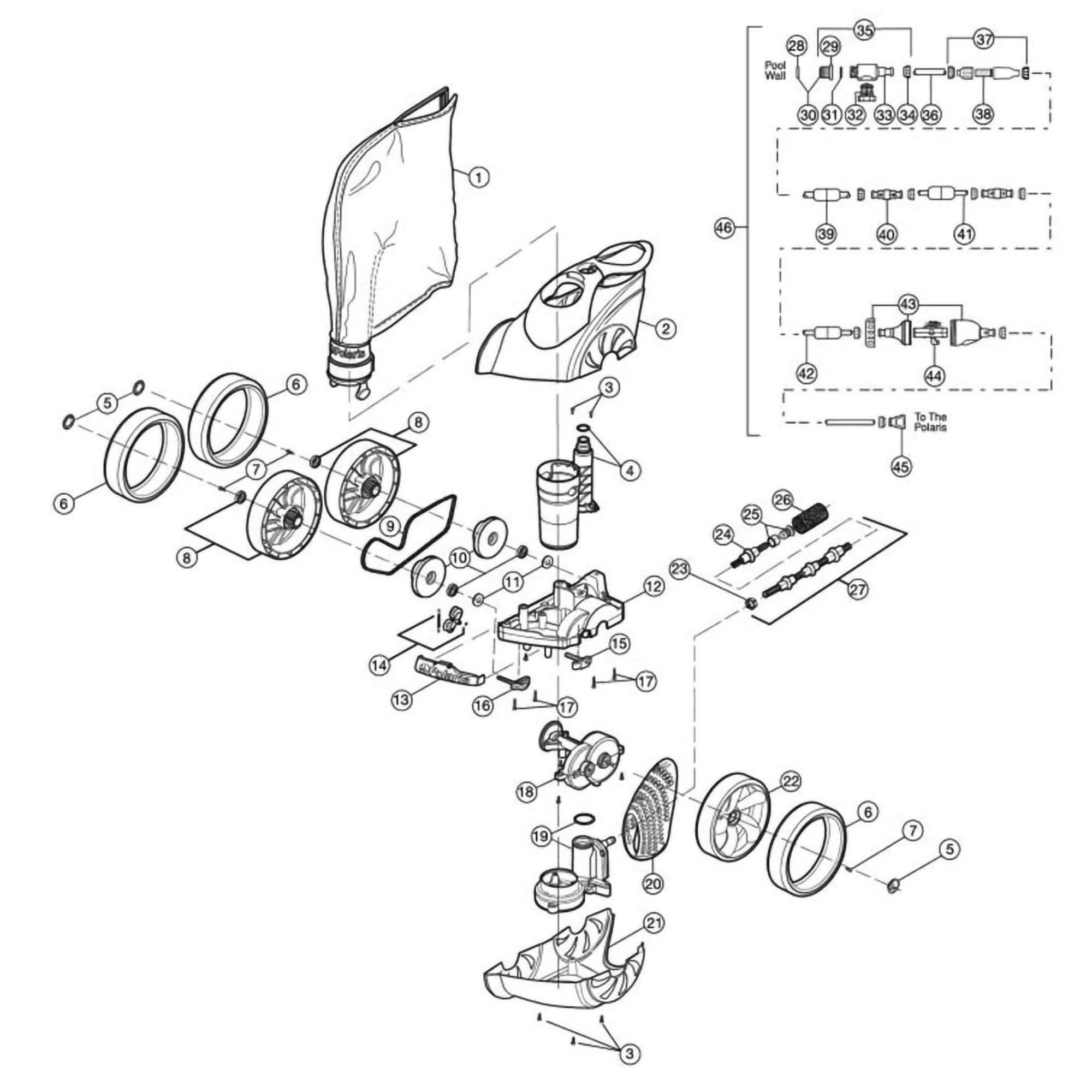 Polaris 3900 Sport Pool Cleaner Parts Leslie's Pool Supplies