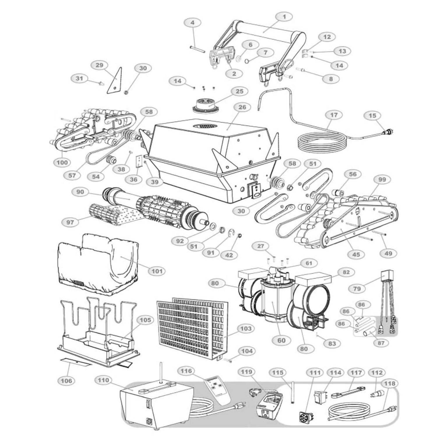 Aqua Products Aquabot Plus  Plus RC Replacement Parts