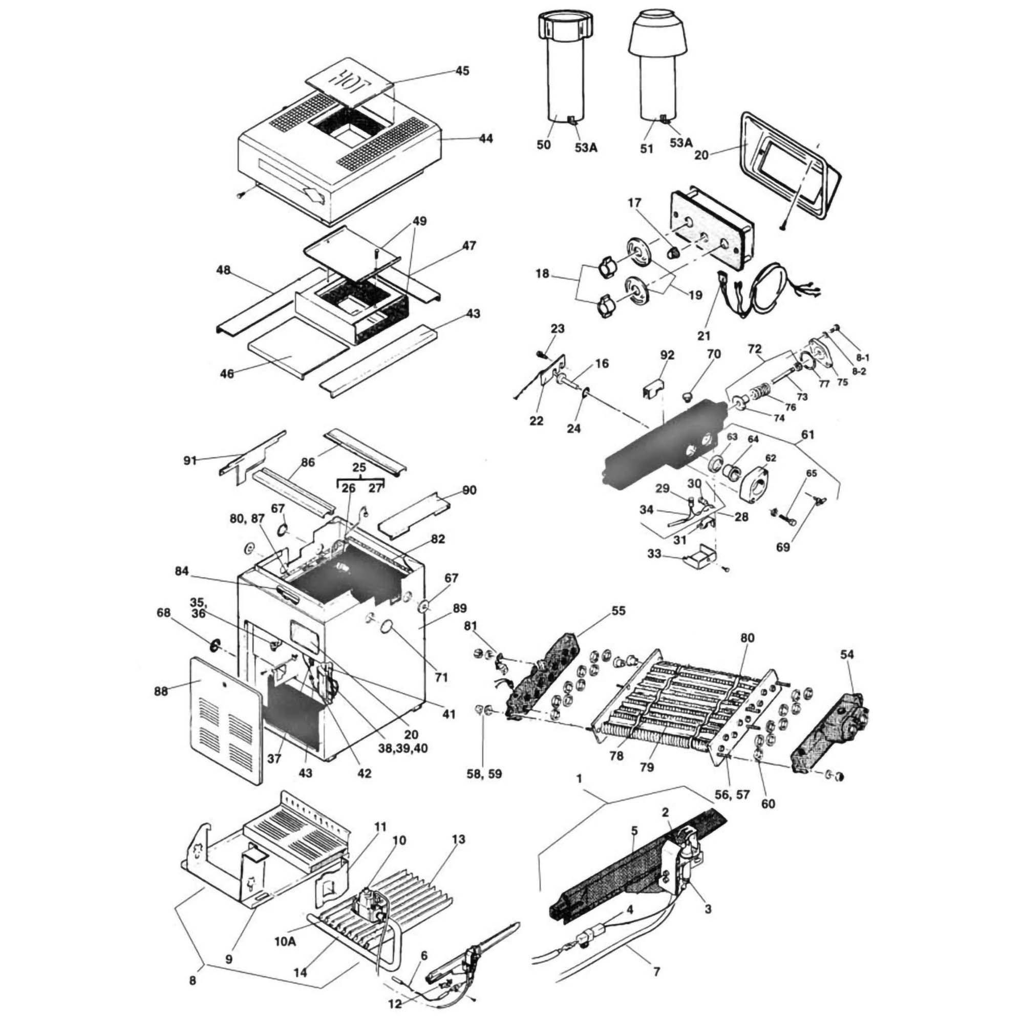 Jandy Heater Series 2 ESC Parts Breakdown