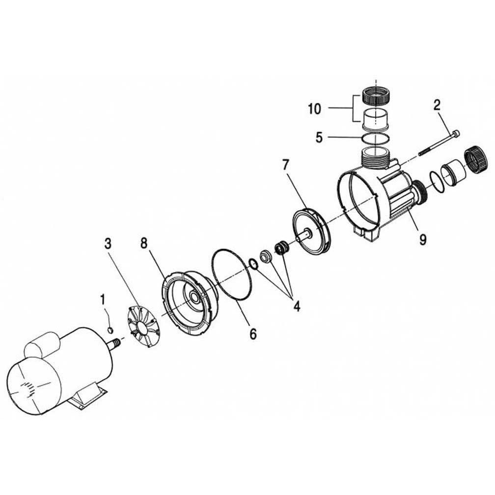 Speck E440 Pump Part Schematic