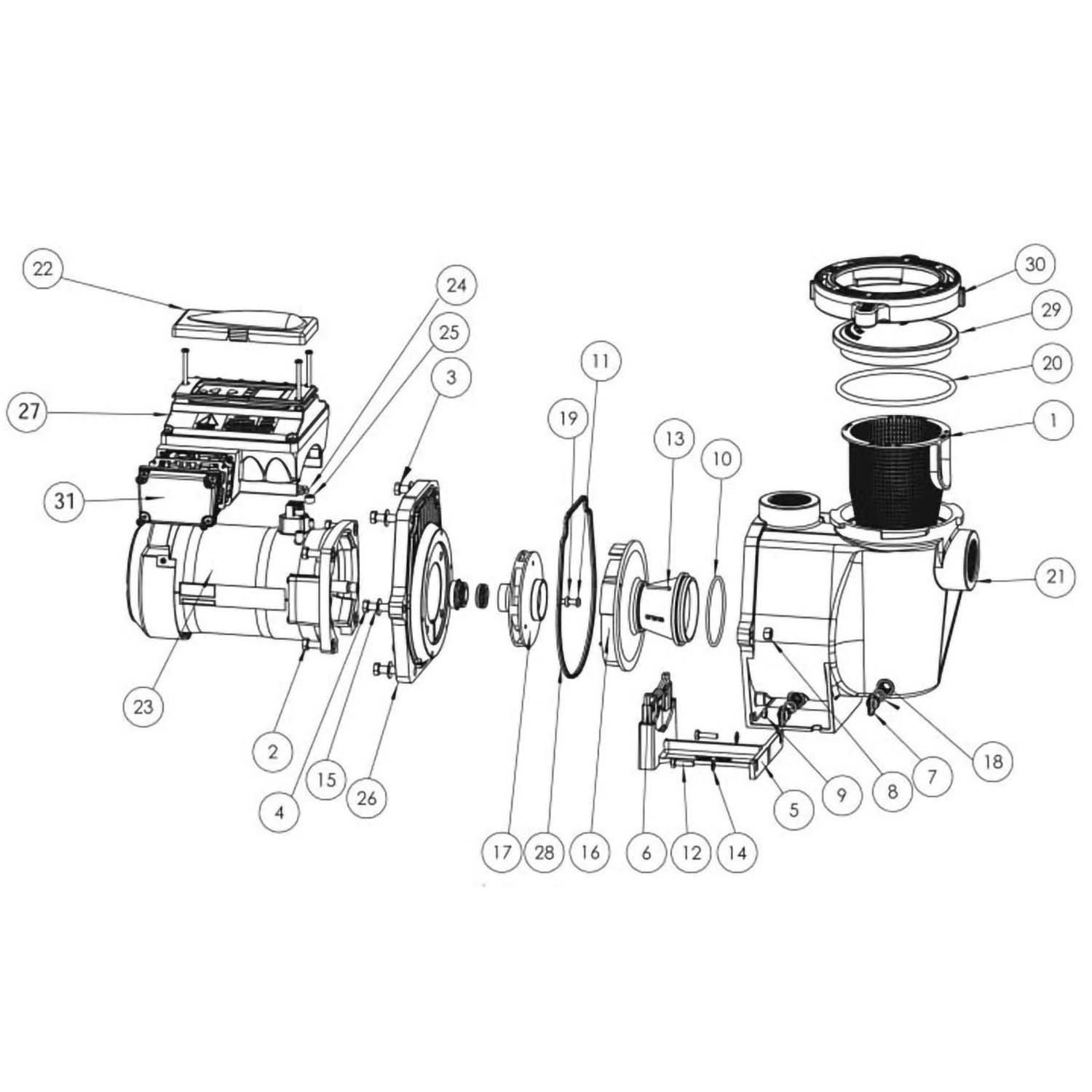 Sta-Rite IntelliPro Series IntelliPro VS + SVRS Pump Parts