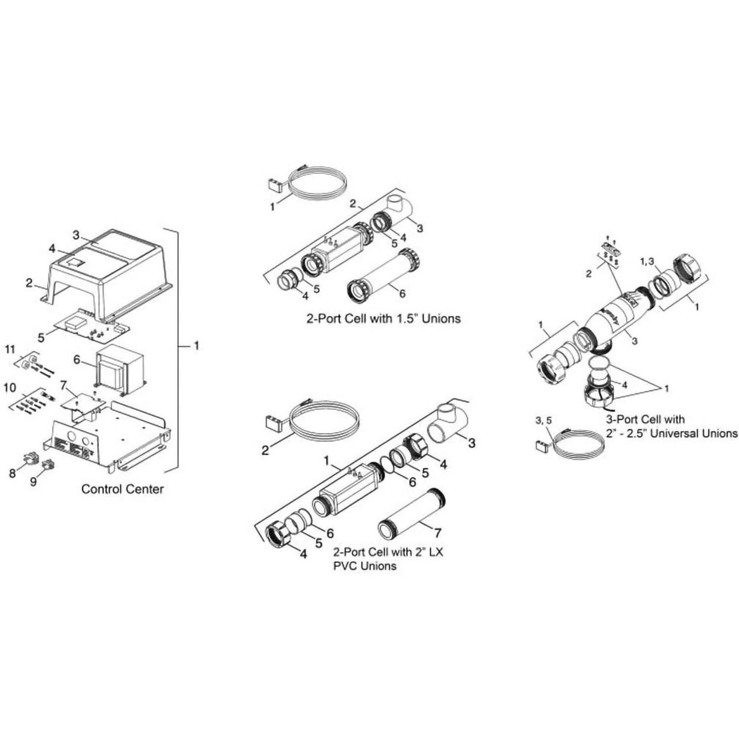 Jandy AquaPure Replacement Parts Salt Chlorine Generators