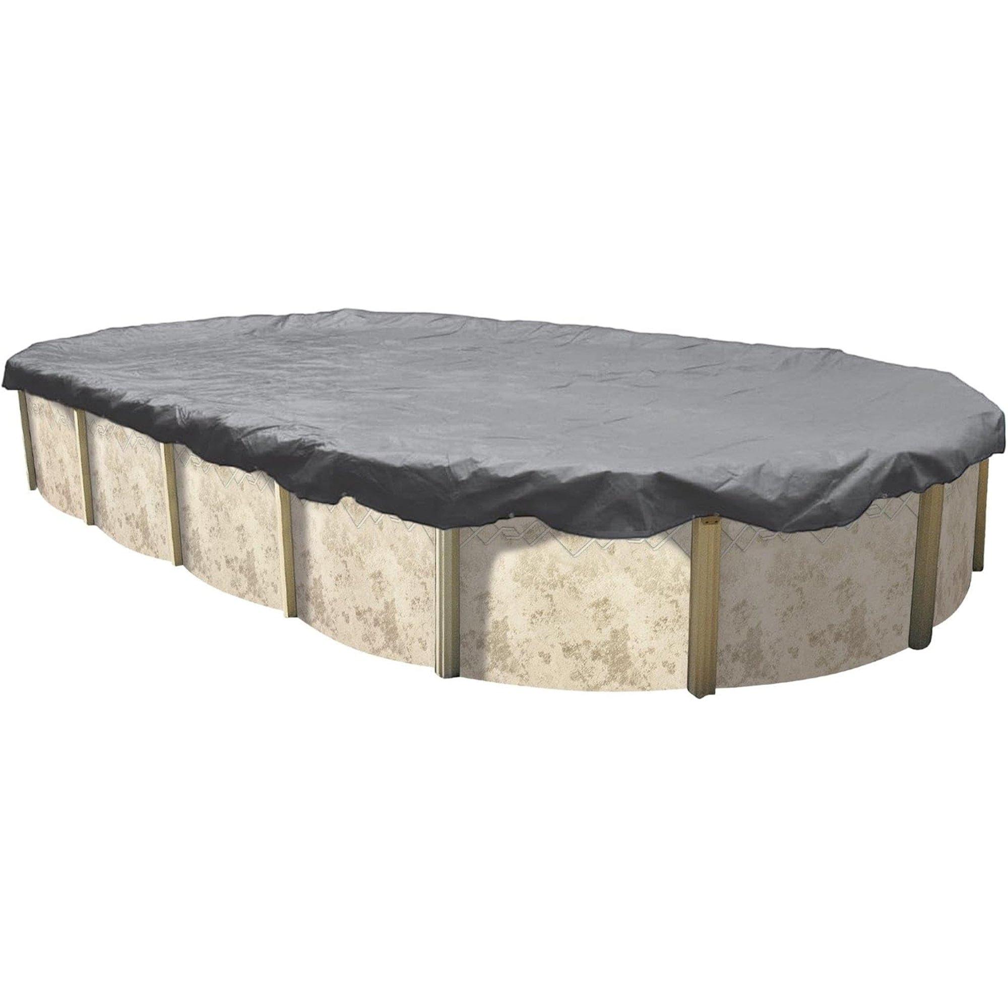 Steel Guard 16' x 25' Oval Above Ground Winter Cover, 15-Year Warranty