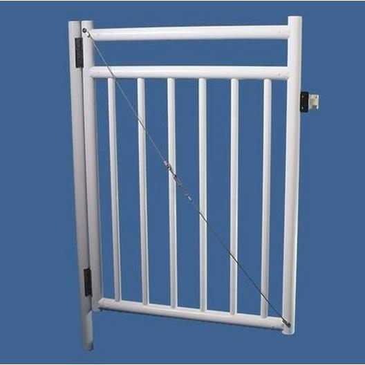 Saftron  48 x 36 Self Closing Gate with Standard Latch White