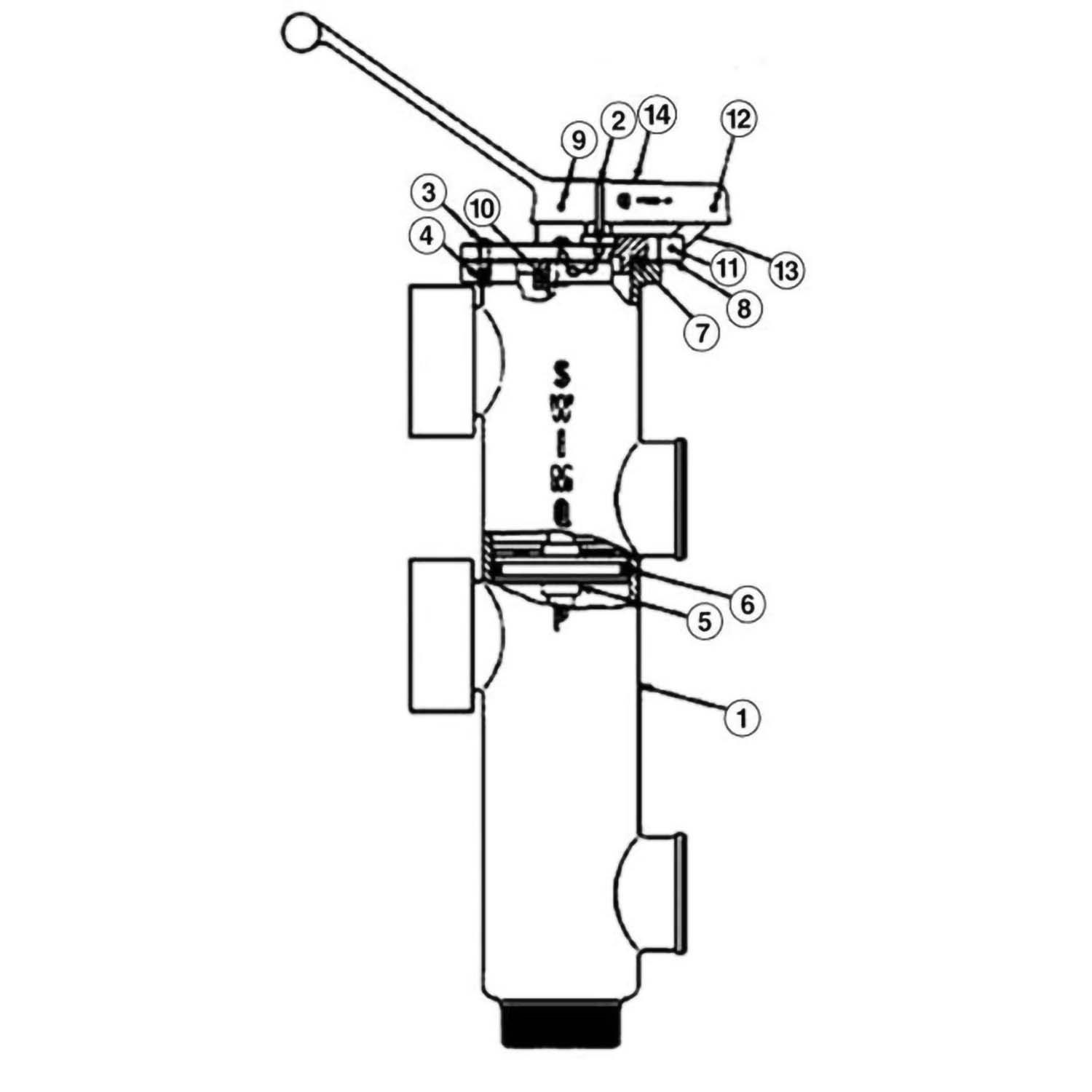 Sta-Rite Slide Backwash Valve Models 149360000  WC212134P