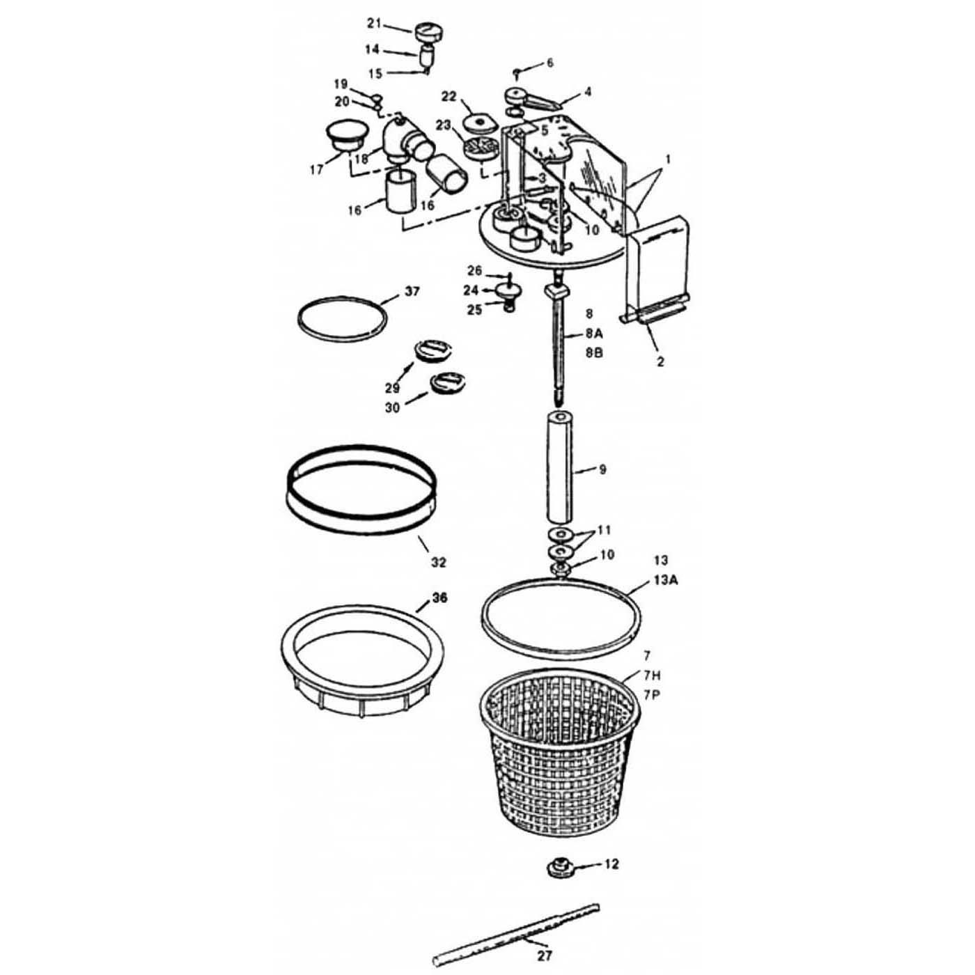 Pentair Vac-Mate Vacuums  Leaf Trap Parts