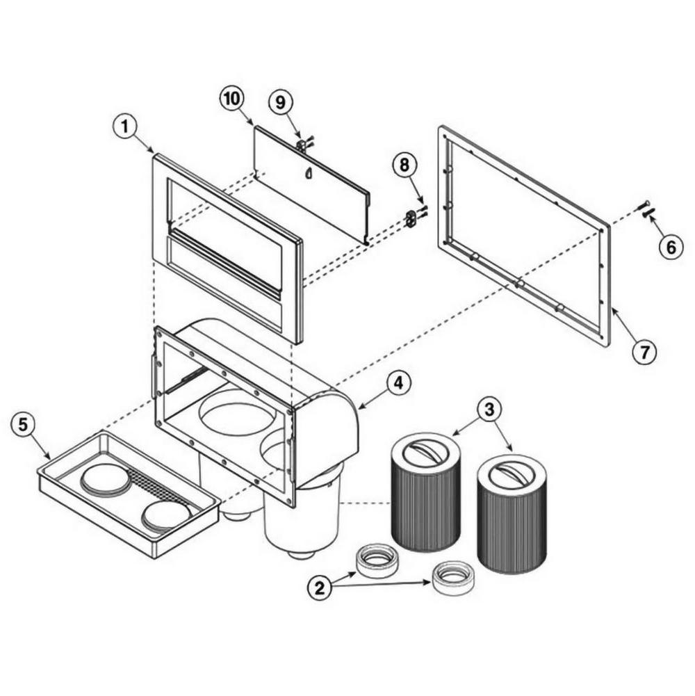 Waterway 100 Sq. Ft. Skim Filter Skimmer Parts