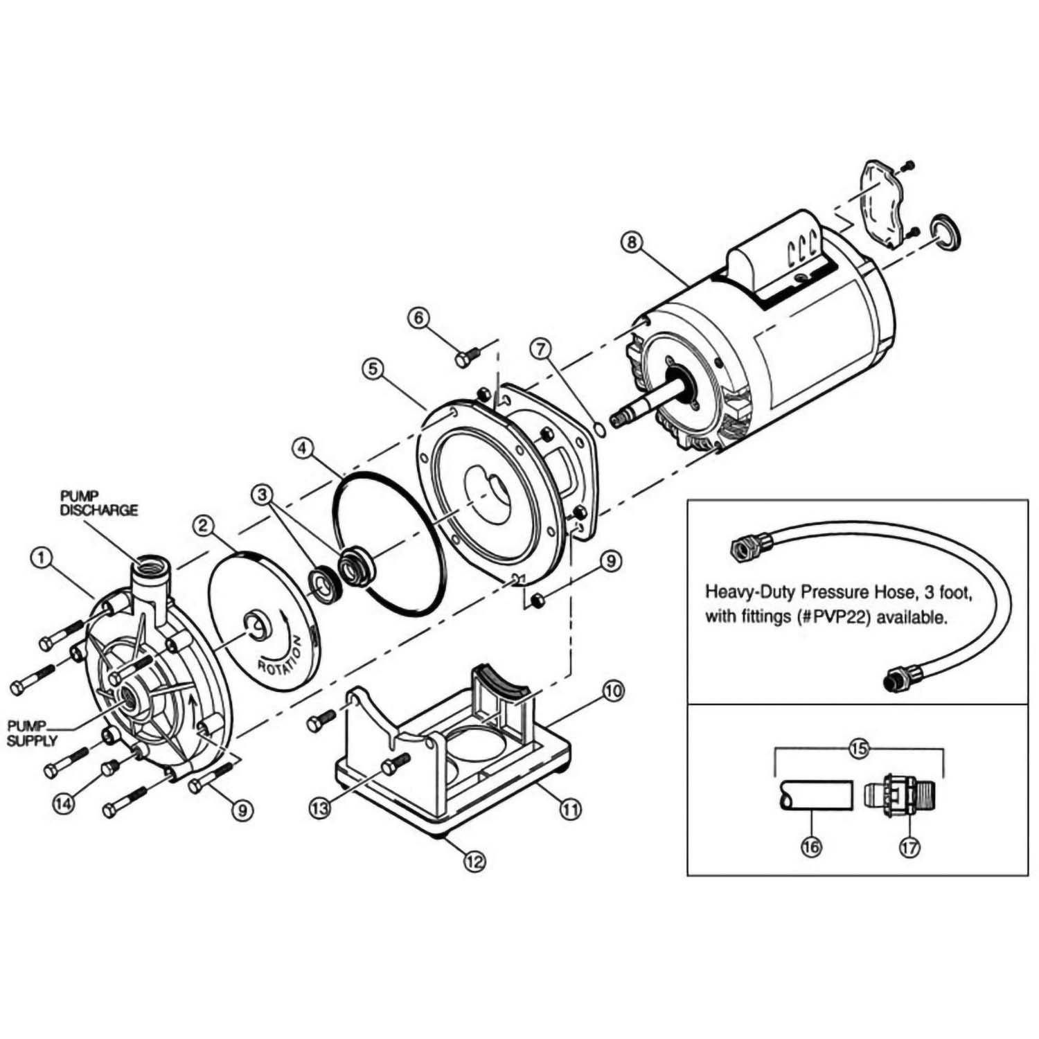 Polaris Booster Pump, Old Model Pump Parts