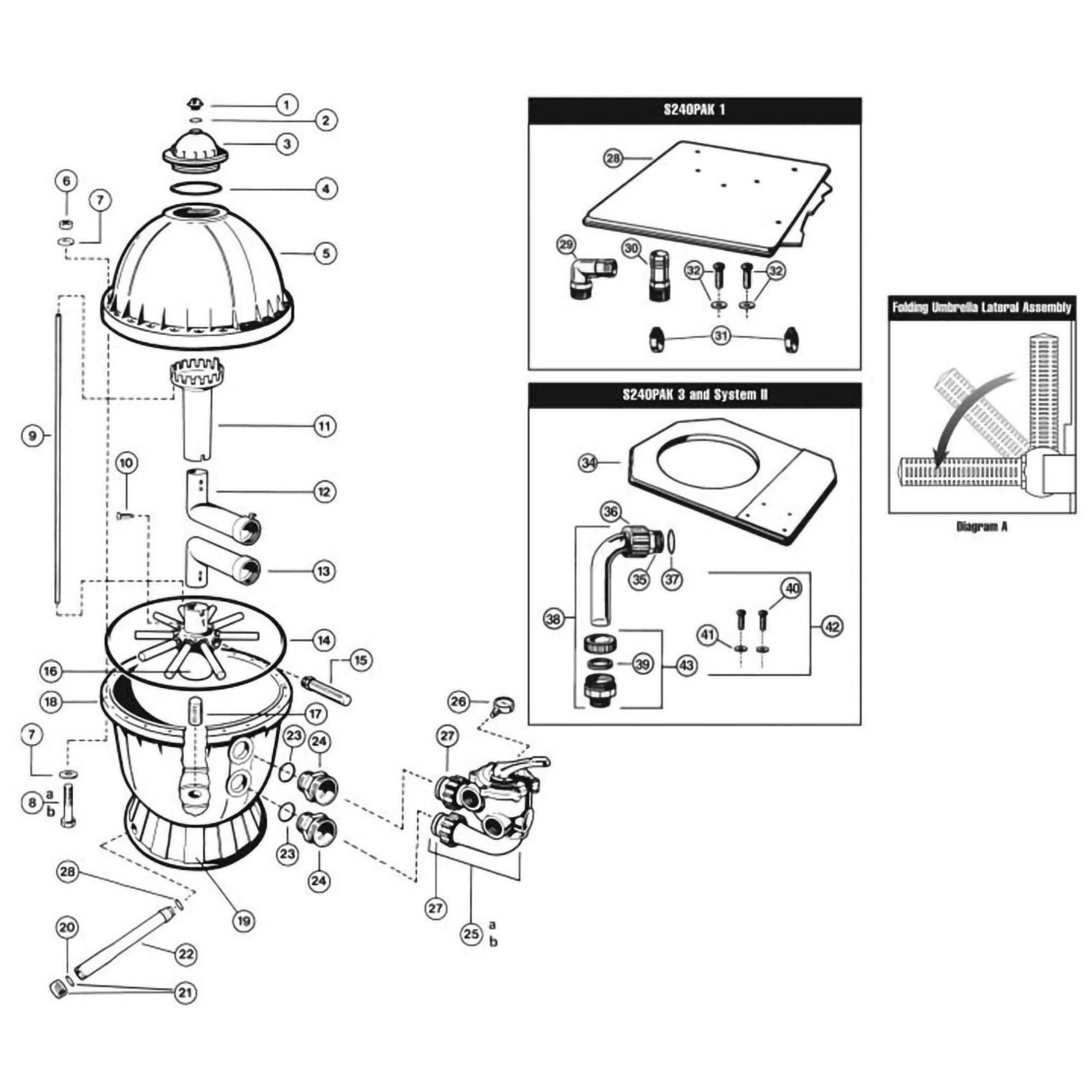 Hayward S240 Pool Sand Filter Parts