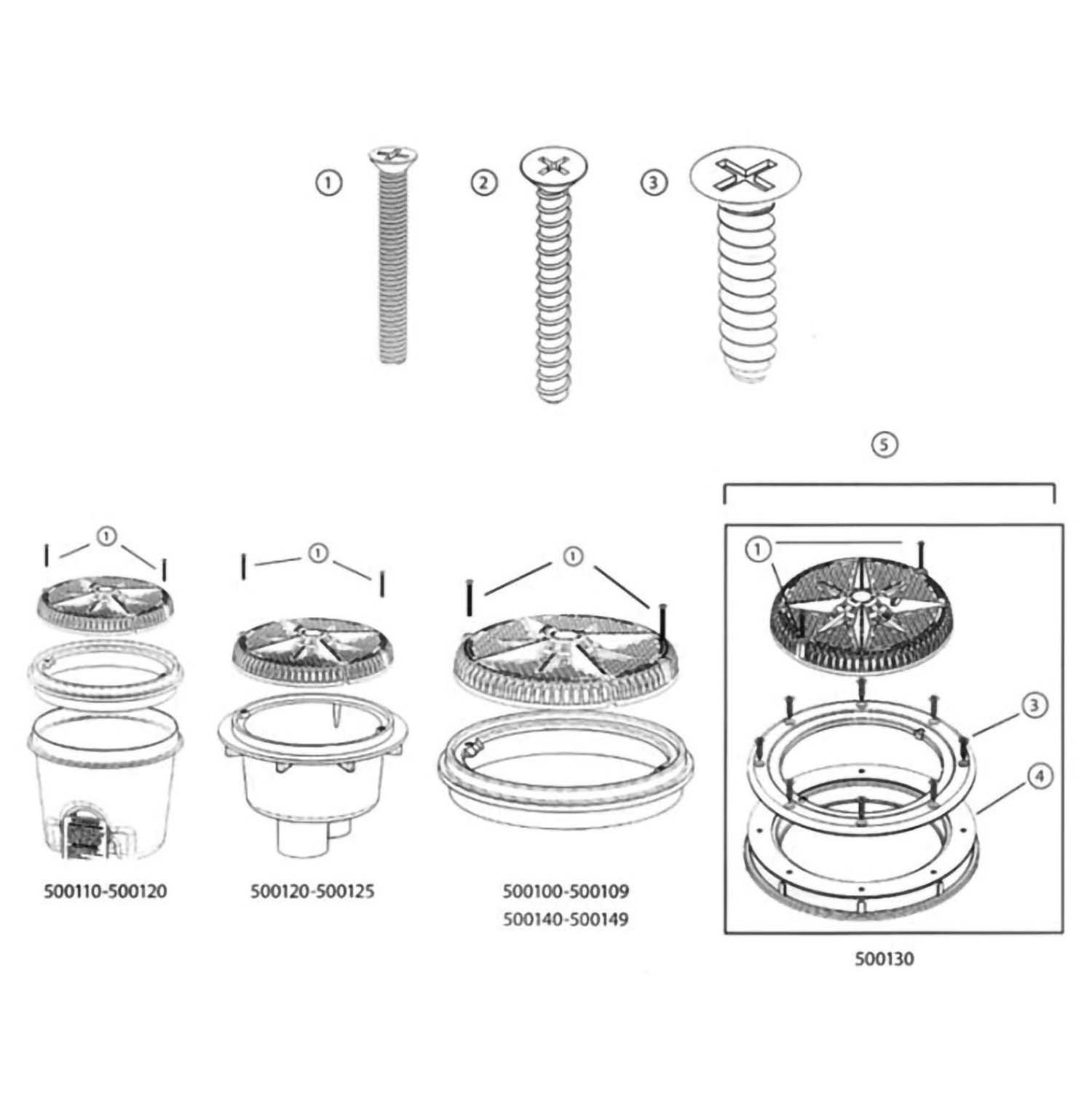 Pentair StarGuard Drain Parts