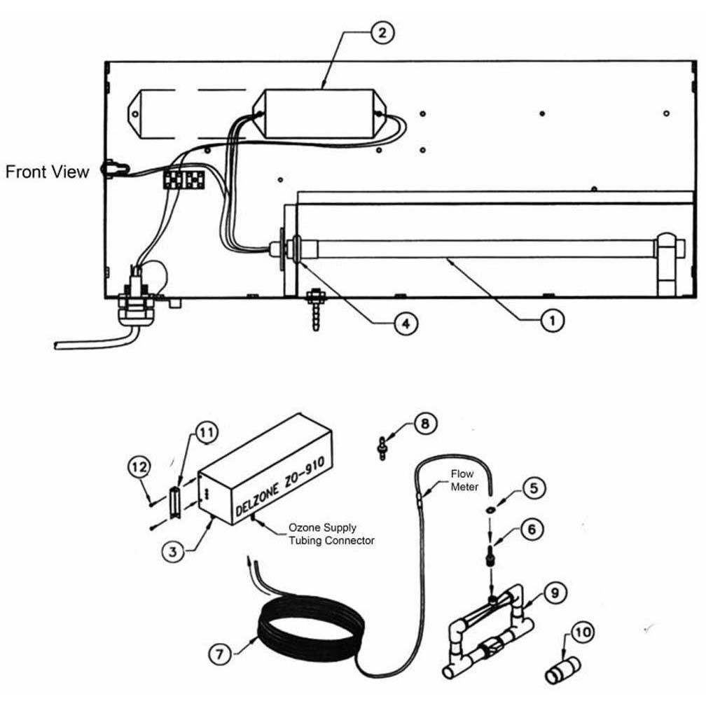 Del Ozone ZO-910 Ozonator Replacement Parts