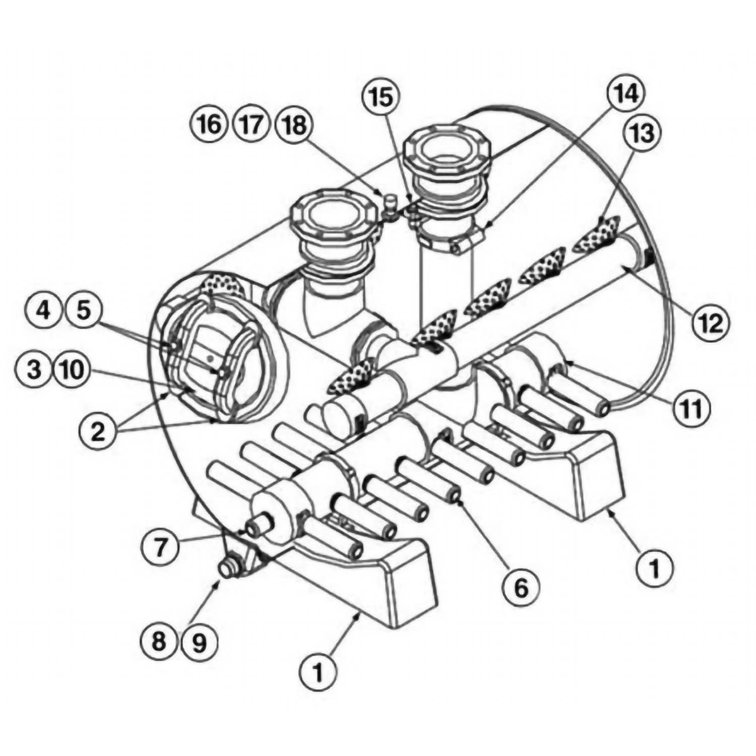 Pentair THS Horizontal Commercial Part List