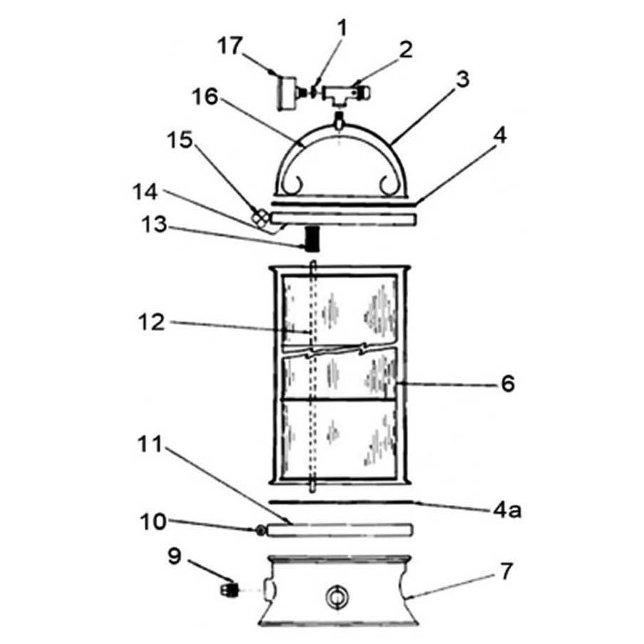 Sta-Rite Posi-Flo TX, TXR Models T-50, T-70, T-100 Pool Cartridge Filter Parts