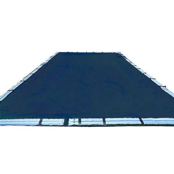 Midwest Canvas  12 x 24 Rectangle Winter Pool Cover 8 Year Warranty Blue