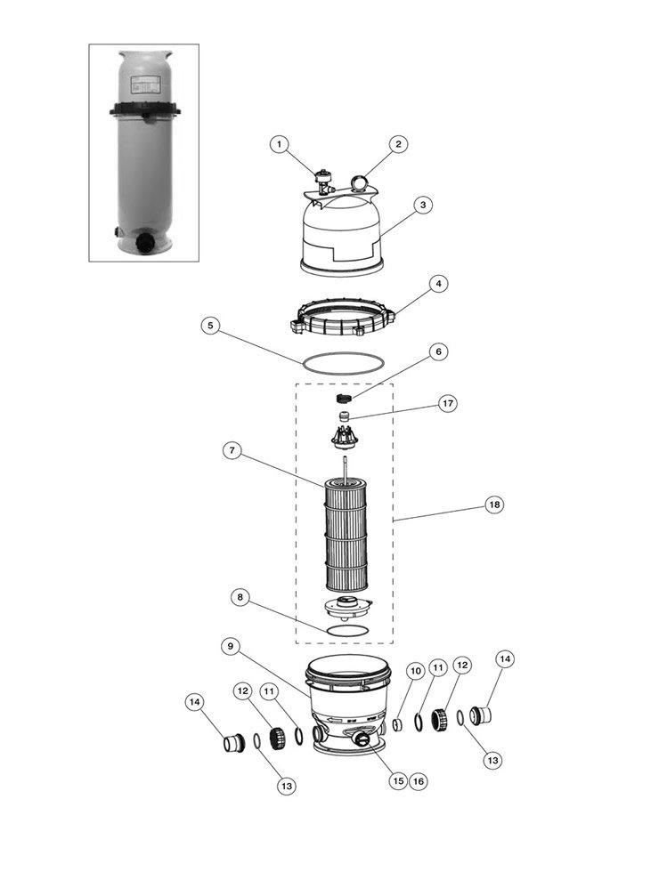 Pentair Easy Clean DE Filter Parts