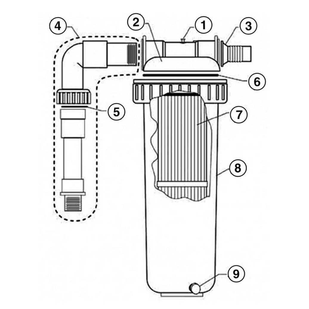 Pentair Predator II Mini-Cellular Media Filter System Parts