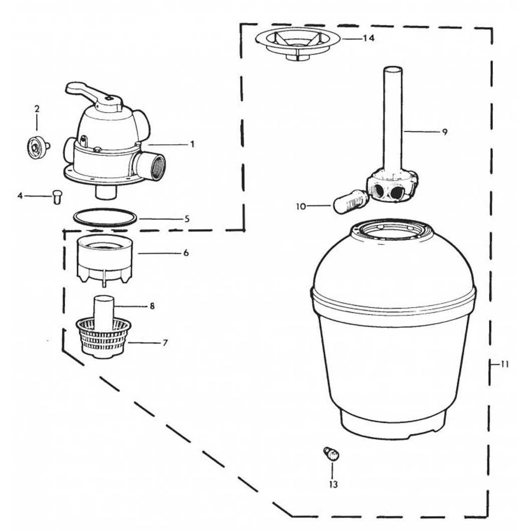 Jacuzzi MFM15 Pool Sand Filter Parts