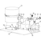 Pentair Challenger Pump to Filter Base Kit #185201 Parts