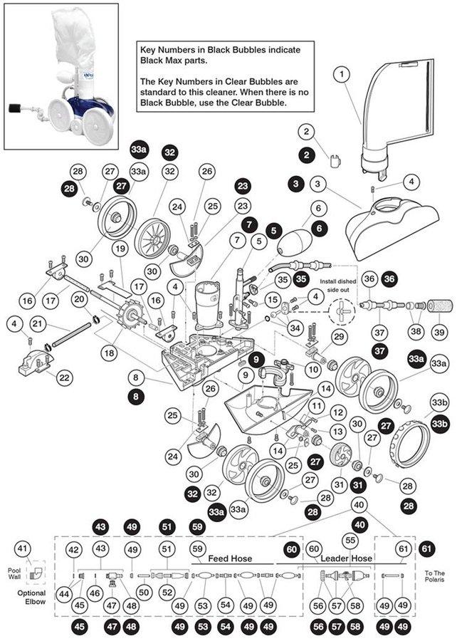 Polaris Vac-Sweep 280 Parts Diagram – Premier Pool & Spa