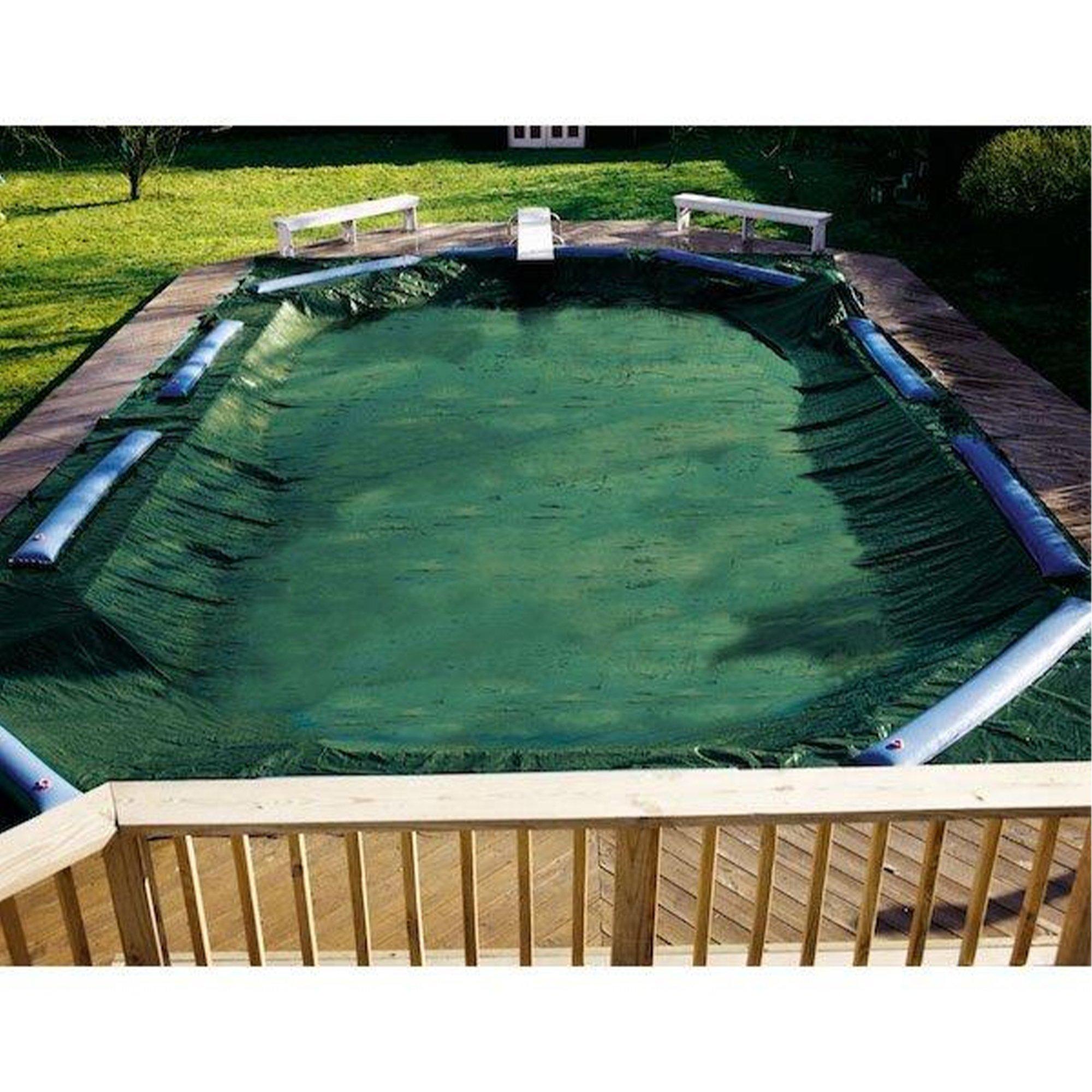 Polarshield  Rip-Stopper 18 Round Above Ground Pool Winter Cover 20 Year Warranty Green