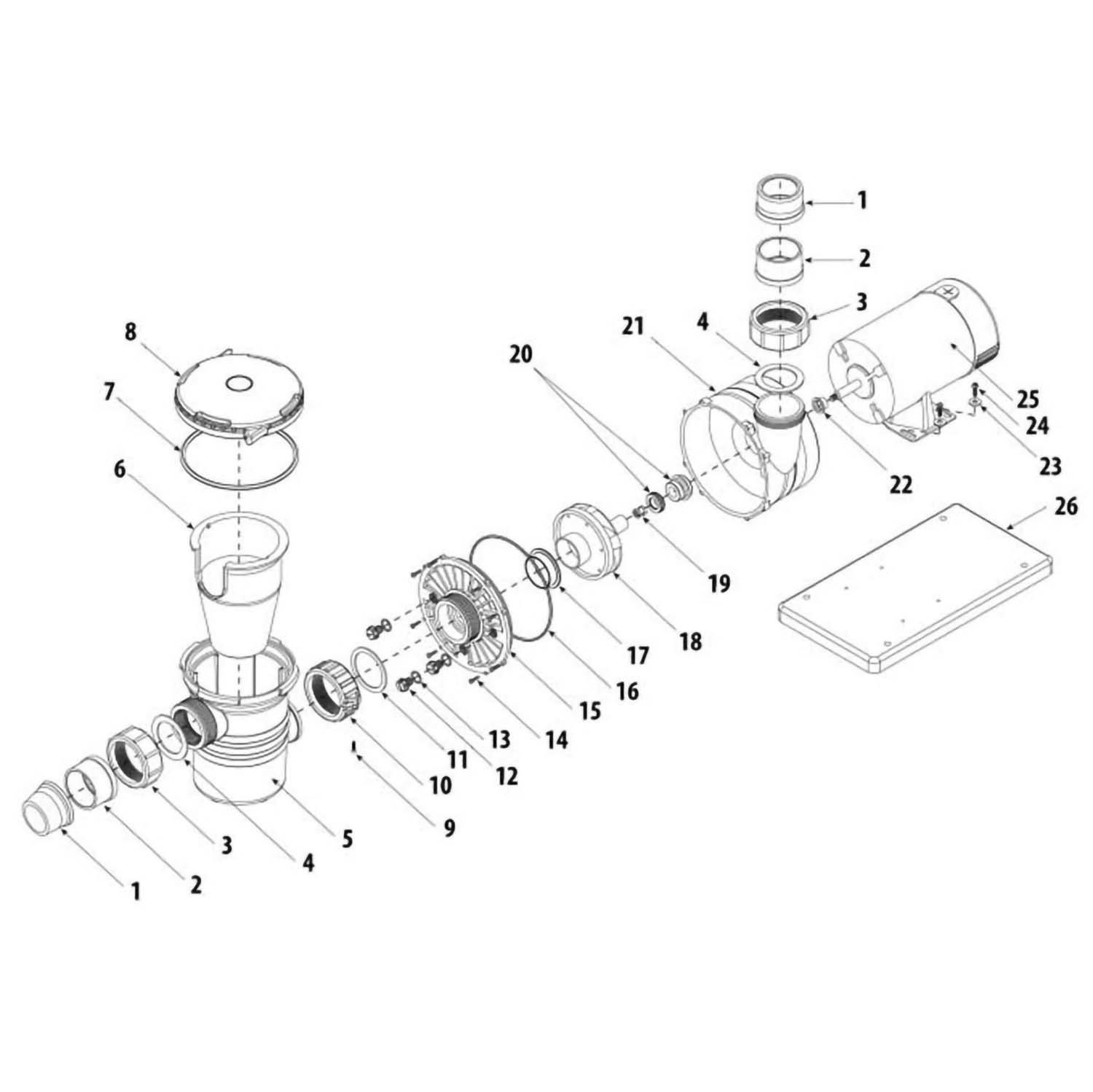 Waterway Workman Pump Part List