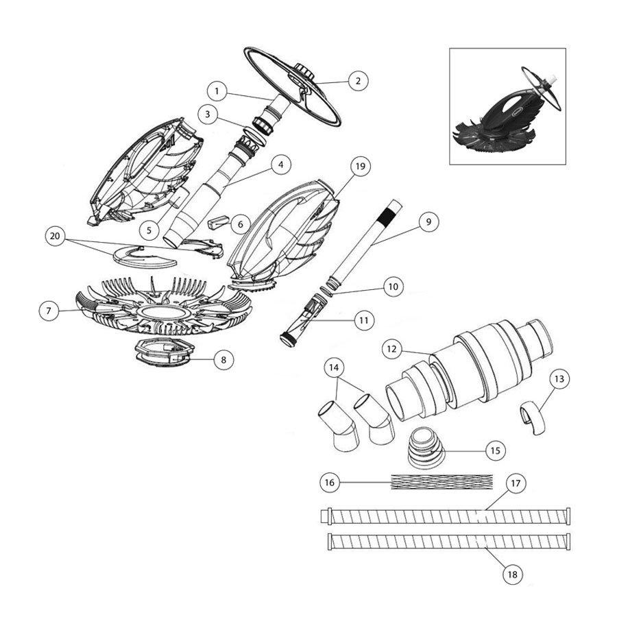 Jacuzzi J-D300 Pool Cleaner Parts