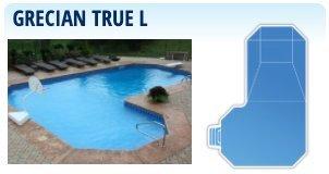 grecian true l - inground pool shape