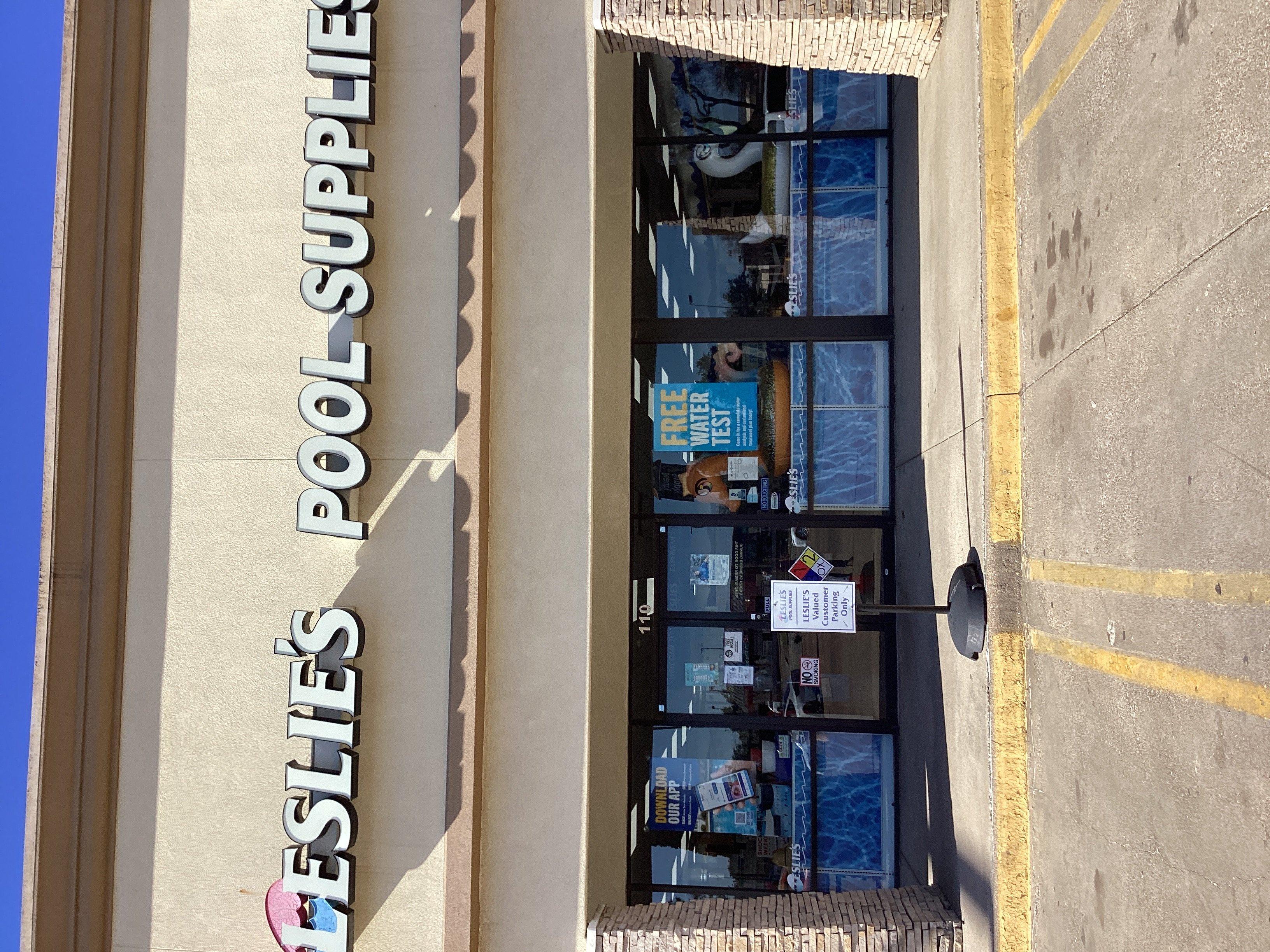an image of a Leslie's storefront