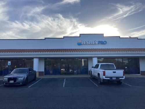 an image of a Leslie's storefront
