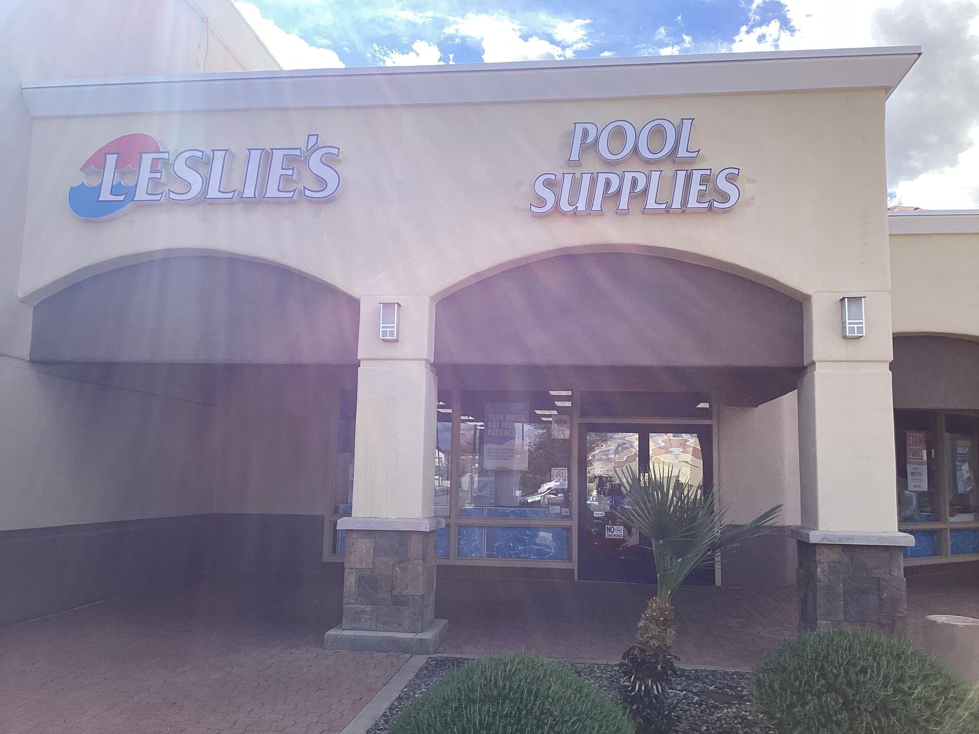 an image of a Leslie's storefront