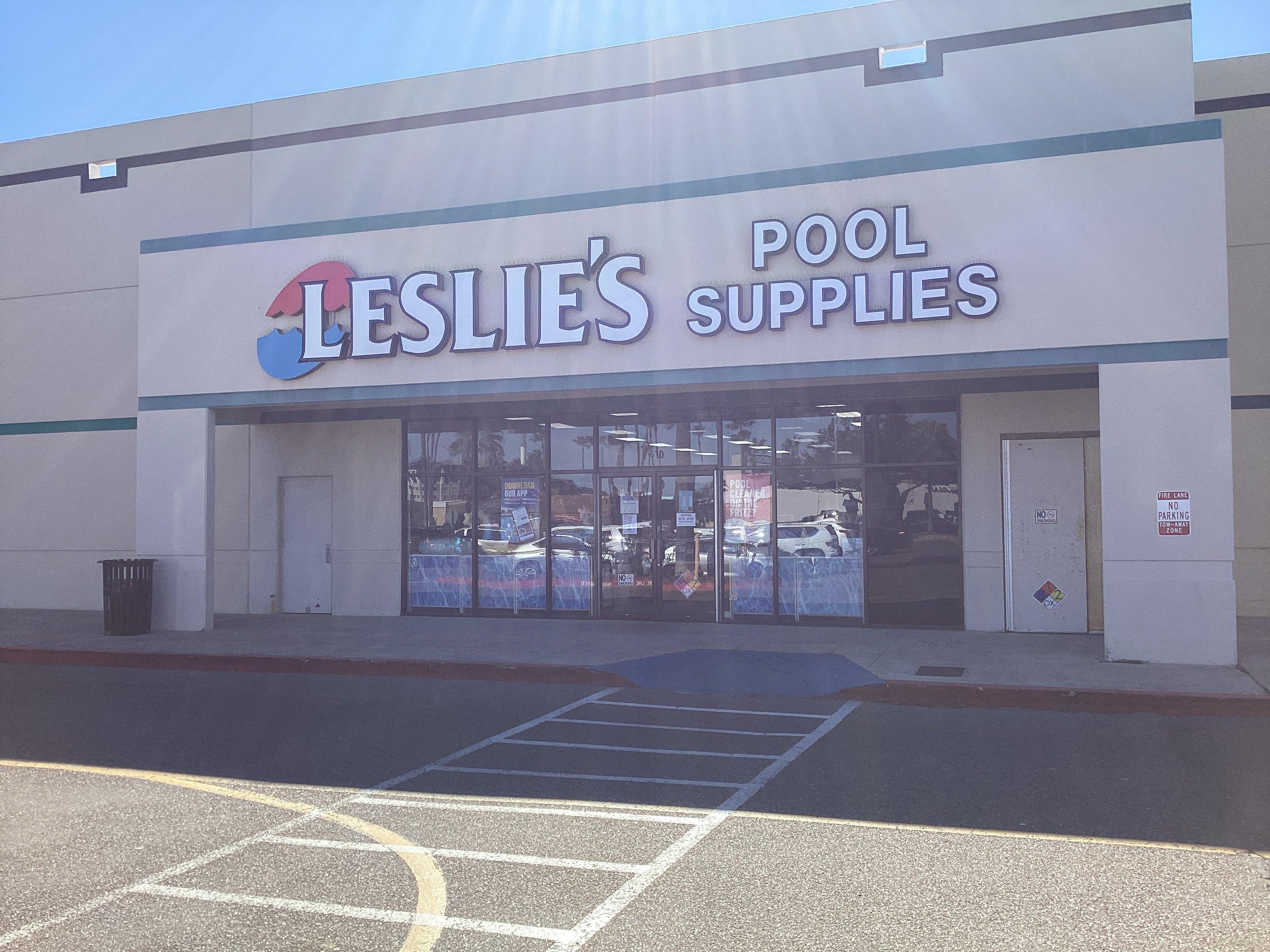 an image of a Leslie's storefront