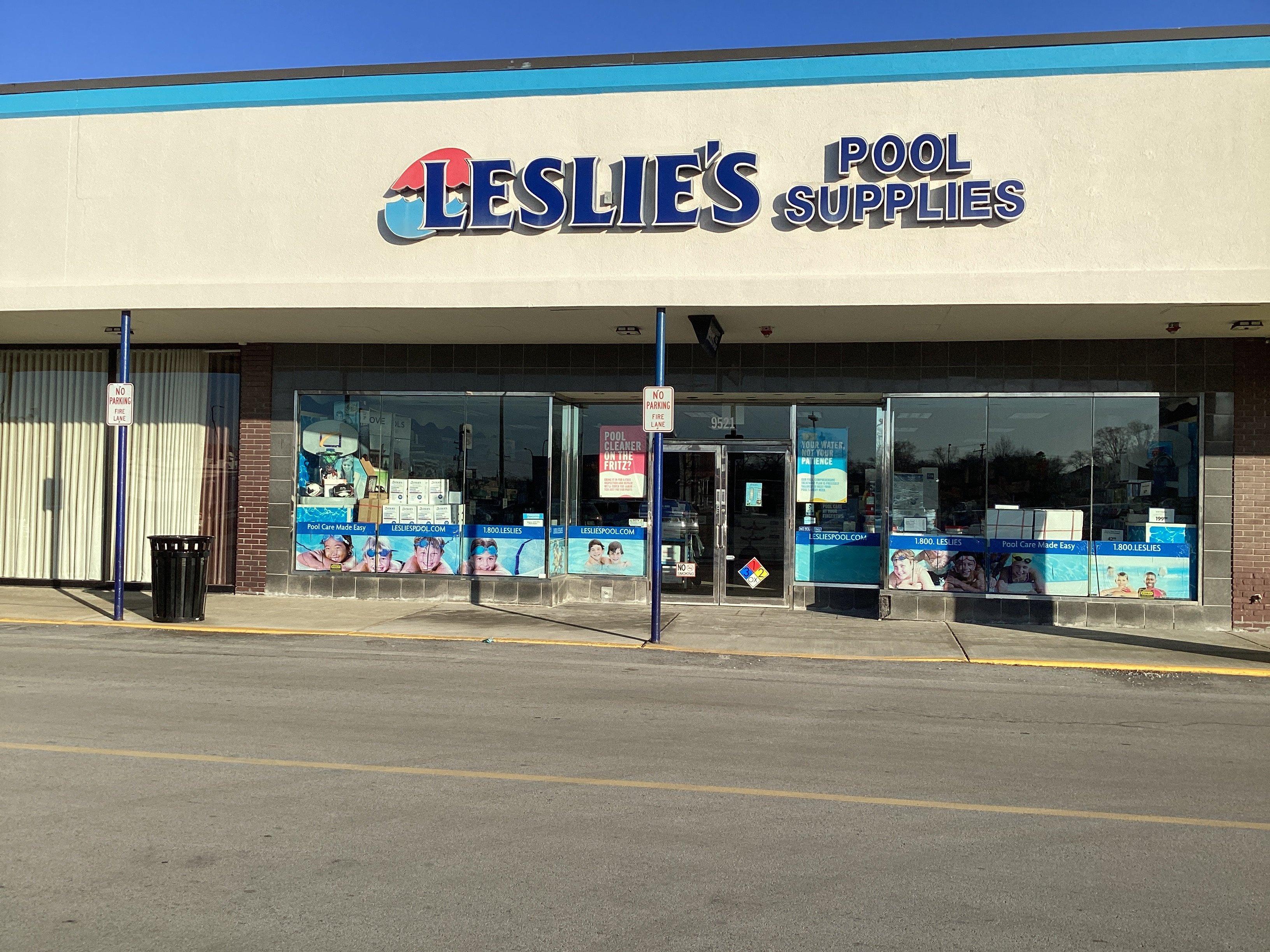 an image of a Leslie's storefront