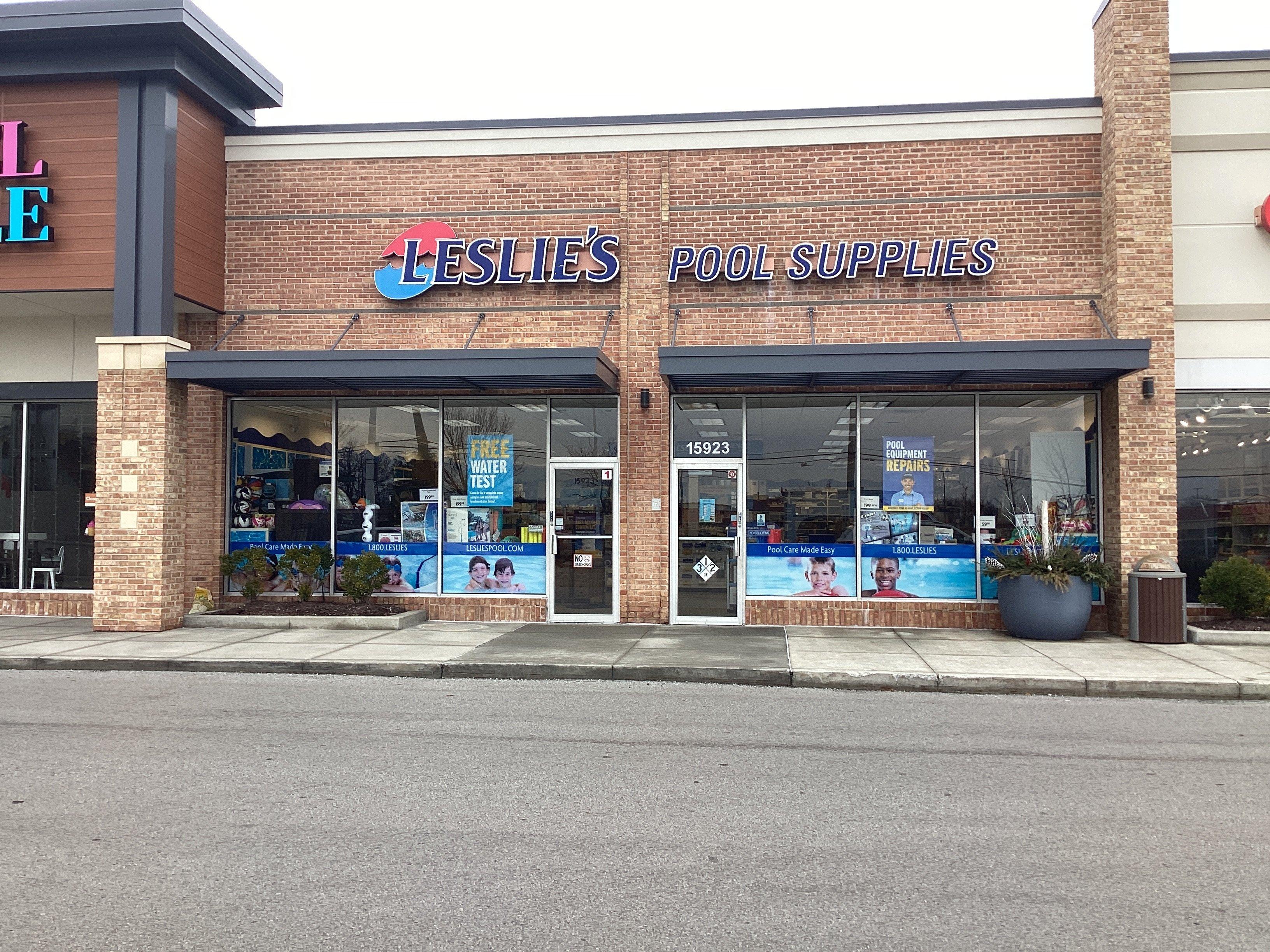 an image of a Leslie's storefront