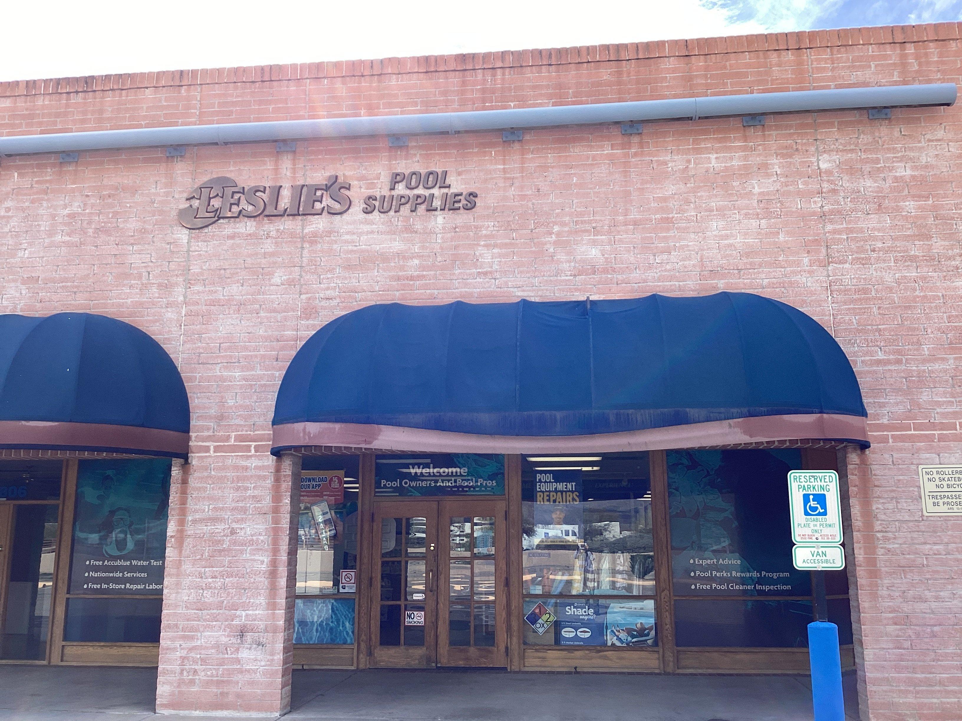 an image of a Leslie's storefront
