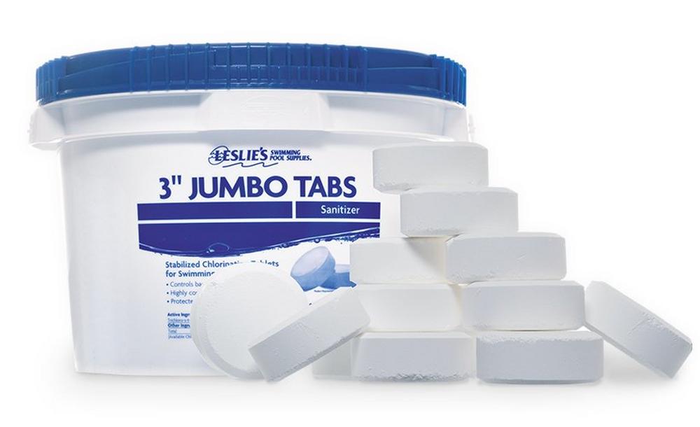 3 in. Jumbo Chlorine Pool Tabs - 35 lbs. Bucket