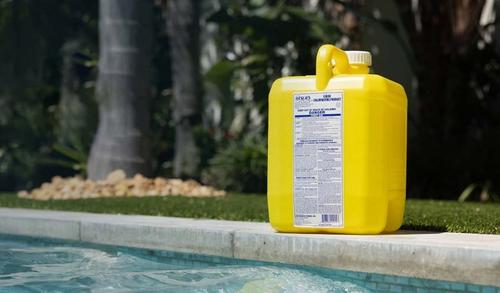 An image representative of the blog article titled Liquid Chlorine vs. Tablets: Which is Best for Pool Water?