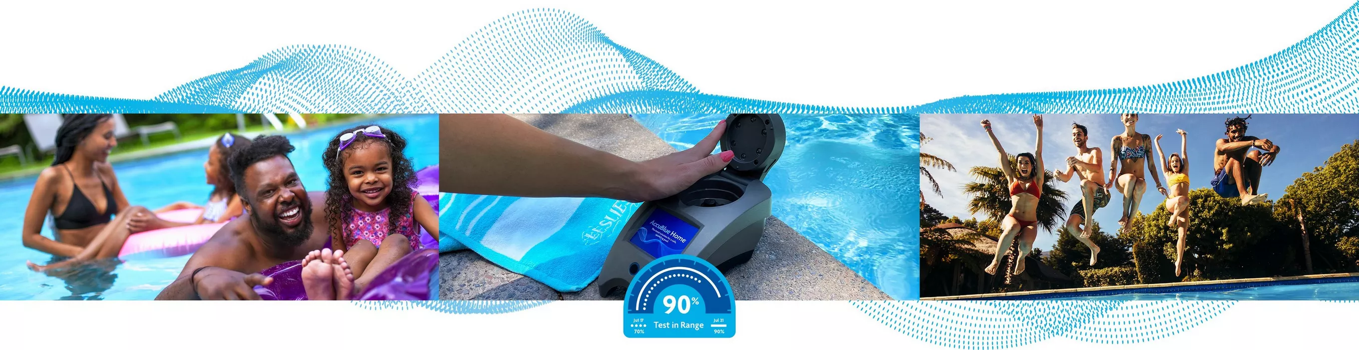 Test your pool water easily with AccuBlue Home™