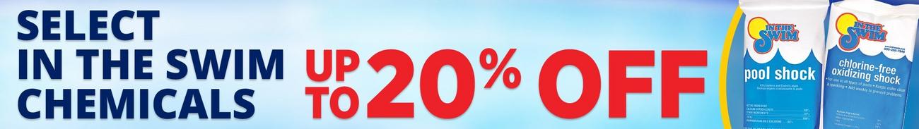 Get Up To 25% Off Select In The Swim Pool Chemicals